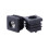 Square Tubing Pipe End Caps Insert Plugs M8 Thread 20x20mm 60Pcs Black 1