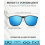Conjunto de 3 lentes de plástico para óculos de sol com encaixe, modelo retangular e flip-up. 2