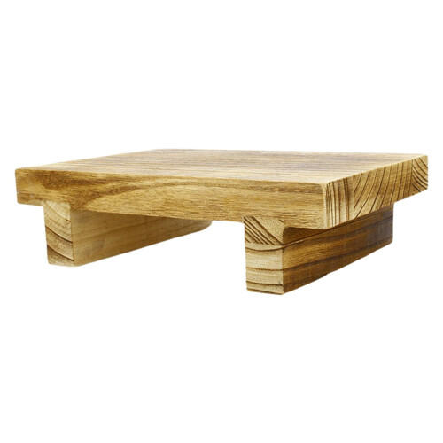 Ξύλινο σκαμπό κρεβατιού 25x18x7cm εσωτερικού και εξωτερικού χώρου για τουαλέτα 1