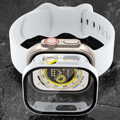 Συμβατή με θήκη XiHAMA για Apple Watch για SE/6/5/4 + Προστατευτικό οθόνης, λεπτό κάλυμμα 2