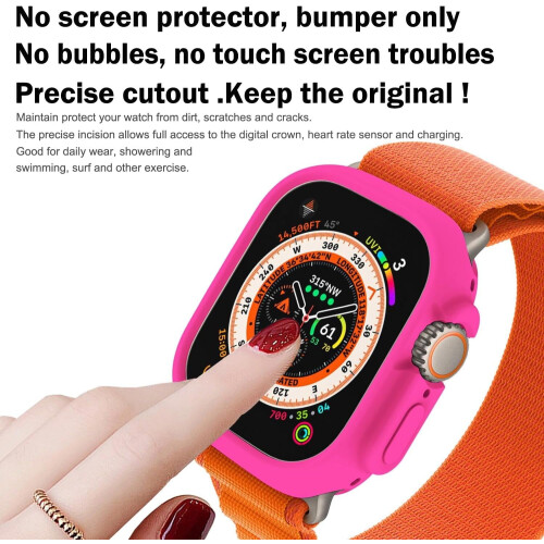 Συμβατό με το XiHAMA Apple Watch Θήκη προφυλακτήρα 38 χιλιοστών – Μαλακή TPU, λεπτό και 1