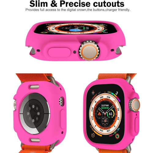Συμβατό με το XiHAMA Apple Watch Θήκη προφυλακτήρα 38 χιλιοστών – Μαλακή TPU, λεπτό και 2