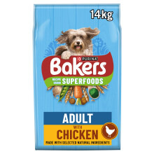 BAKERS Superfoods Adult Dry Dog Food Chicken with Vegetables 14kg Pack