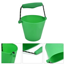 Multifunktionaler grüner Silikon-Kinderstrandkorb, 1,5L, 14,5cm