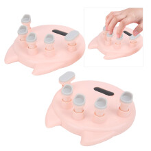 2 Stück Pinke Klavierfingertrainer für Anfänger, ABS- & Silikoninstrumentenzubehör
