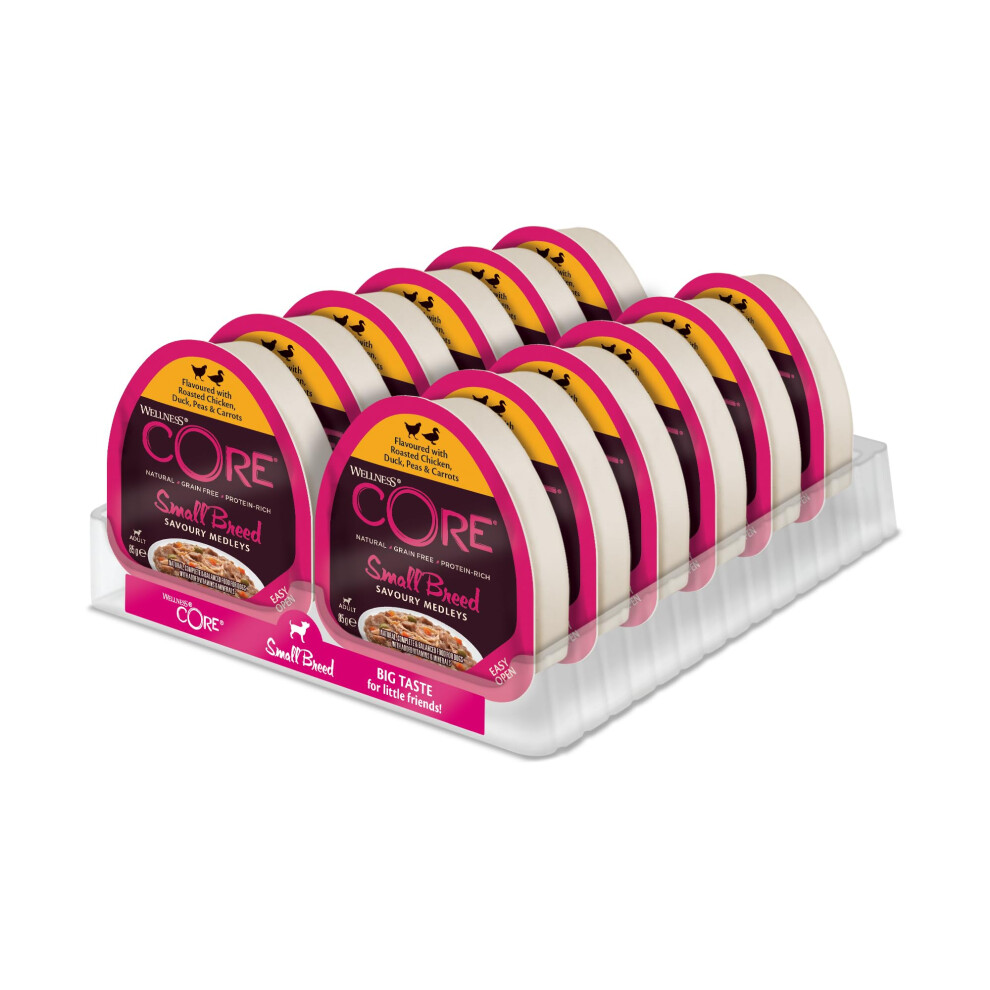 Wellness Core Savoury Medleys 12 X 85G, Chicken & Duck Grain