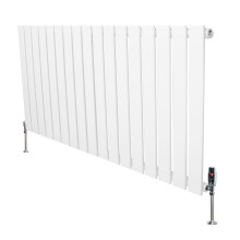 Radiador Columna Simple Blanco 600x1190mm 1080W Kit y Válvulas