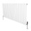 (White, 600mm x 1190mm) Flat Single Column Radiator Modern Designer Panel with Valves 1