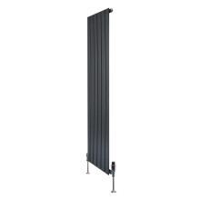 Radiador Columna Simple Gris Antracita 1600x420mm 941W Kit y Válvulas