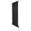 (Black, 1600mm x 700mm) Flat Single Column Radiator Modern Designer Panel with Valves 1