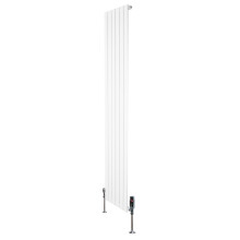 Flachheizkörper & Ventile – 1800mm x 420mm – Weiß
