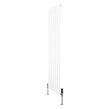Radiador Columna Simple Blanco 1600x420mm 941W Kit y Válvulas