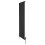 (Black, 1800mm x 560mm) Flat Single Column Radiator Modern Designer Panel with Valves 1
