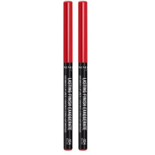 Rimmel London Lasting Finish Exaggerate Lip Liners, 024 Red Diva, 4g (Pack of 2)