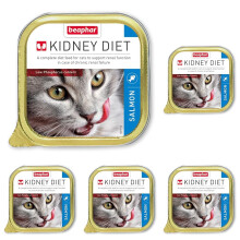 Beaphar Kidney Diet for Cats, Salmon, 100g (Pack of 5)