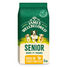 James Wellbeloved Dog Senior Hypoallergenic Dry Food Turkey and Rice 2 kg