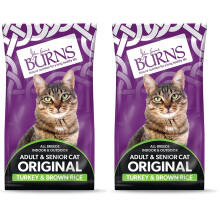 Burns Pet Nutrition Original Cat Food Turkey and Brown Rice 1.5 kg (Pack of 2)