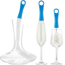 Cepillo de limpieza para cristalería, flexible para un uso cómodo, herramienta de lavado de espuma suave para diversos tipos de cristalería,