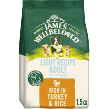 James Wellbeloved Dog Adult Hypoallergenic Dry Food Light Turkey and Rice 1.5 kg