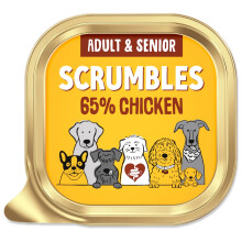 Scrumbles Chicken Natural Wet Dog Food, Grain Free Recipe with 65% Chicken and S