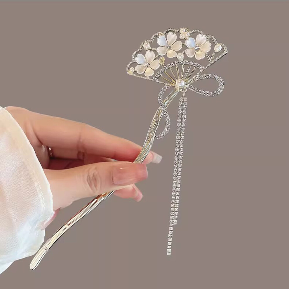 Reach-Tools (Gold) Hanfu Tassel Hairpin For Gown Hairstyle