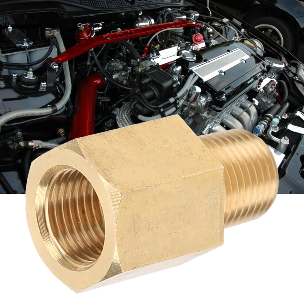 Car Brass Oil Pressure Temp Gauge Adapter 1/8 Npt To 1/8 Bspt Universal Fitting 7621390931274