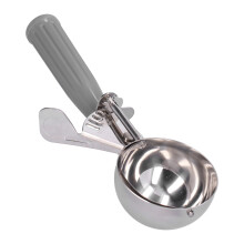 Vielseitiger Eisportionierer aus Edelstahl 7 cm mit grauem Griff
