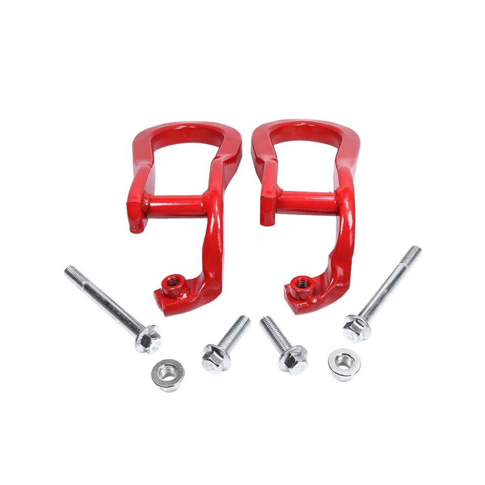 84072464 For Silverado Sierra 2500Hd & 3500Hd 2015-2019 Trailer Hook Front Bumper Towing Hooks Red 6033427342303