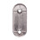 Oval Wardrobe Hanging Rail Rod End Bracket Support Silver Tone Pair 10