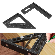3D Aluminum Multi Angle Measuring Ruler, 9.8x8.1x10cm, Woodworking Square