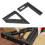 3D Aluminum Multi-Angle Measuring Ruler 9.8cm Triangular Square 1