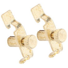 Goldene Erhu-Saiten-Feinjustierer 2er-Pack Professionelle Metallklammern Instrument