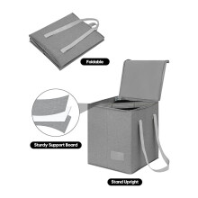 2X Clothes Hanger Organizer Bag-Hanger Storage Containers with Lid for Dustproof, Hanger Holder, Hanger Caddys Organizer