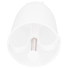 DIY White Donut Maker - Food Grade ABS & Steel, 18x10cm