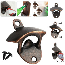 20PCS Wall Mounted Beer Bottle Opener Soda Beer Wine Bottle Opener Vintage Heavy Duty Bottle Opener for Kitchen Party