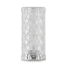 3 Colors LED Crystal Table Lamp Rose Light Projection Lamp LED Atmosphere Bedroom Bedside USB Touch Night Light