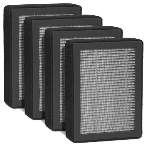 -H128 Replacement Filter Compatible for LEVOIT -H128 Air Purifier, -H128 H13 True HEPA Replacement Filter 8 Pack 1