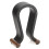 2X U Shape Leather Headphone Holder Tabletop Support Headset Display Stand for PC Gaming Earbuds Shelf Hanger,Black 6