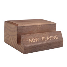 6X NOW Playing Vinyl Record Stand Vinyl Record Holder Display Wood Records Storage Stands