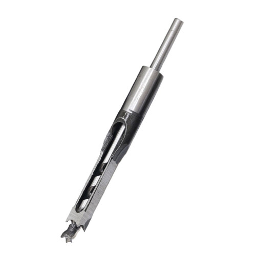 10mm Square Hole Self Centering Hinge Drill Bit Hole Puncher Wood working Tool (Silver) 2