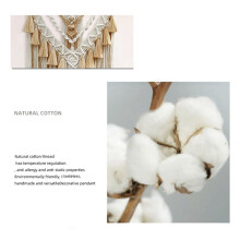 2X Handgewebte Farbige Makramee-Wanddekoration, Boho-Dekoration, Wunderschöner Wandteppich für die Wohnzimmerdekoration, Khaki