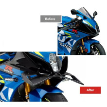 Motorcycle Front Fairing Winglet Aerodynamic Wing Spoiler Winglet Fairing for GSX-R1000 2017-2025 GSX R1000R 2017-2021
