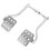 Racing Pedals Silver Aluminum 1 Pair 8