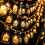 LED lyskæde retro cylindrisk linned 10m 2
