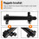Tailgate Hinge Flagpole Holder 2-in-1 Antenna Base Flagpole Light Bracket for   JK JL 2007-2024 4