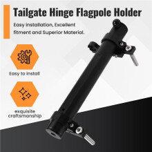 Tailgate Hinge Flagpole Holder 2-in-1 Antenna Base Flagpole Light Bracket for JK JL 2007-2024