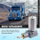4 mm Luftrohrverbinder, LKW-Sitz-Luftpumpenkompressor mit (12 V) für LKW oder Bagger oder Traktor 2