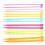 14 Pcs Multicolour Plastic Knitting Needles Set, 25cm, 4-10mm 4