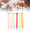 14 Pcs Multicolour Plastic Knitting Needles Set, 25cm, 4-10mm 15
