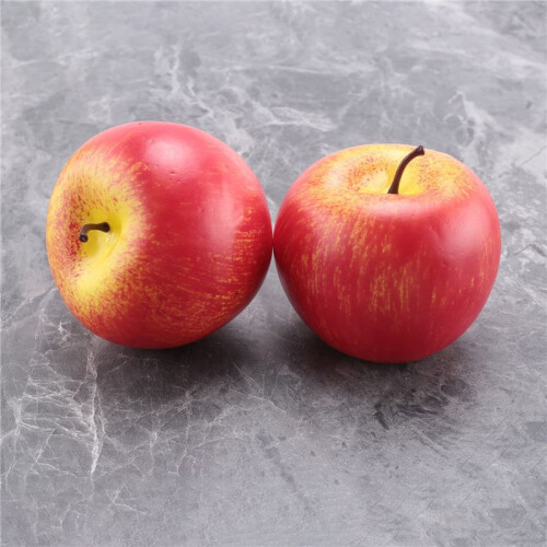 4 Large Artificial Red Apples-Decorative Fruit 2